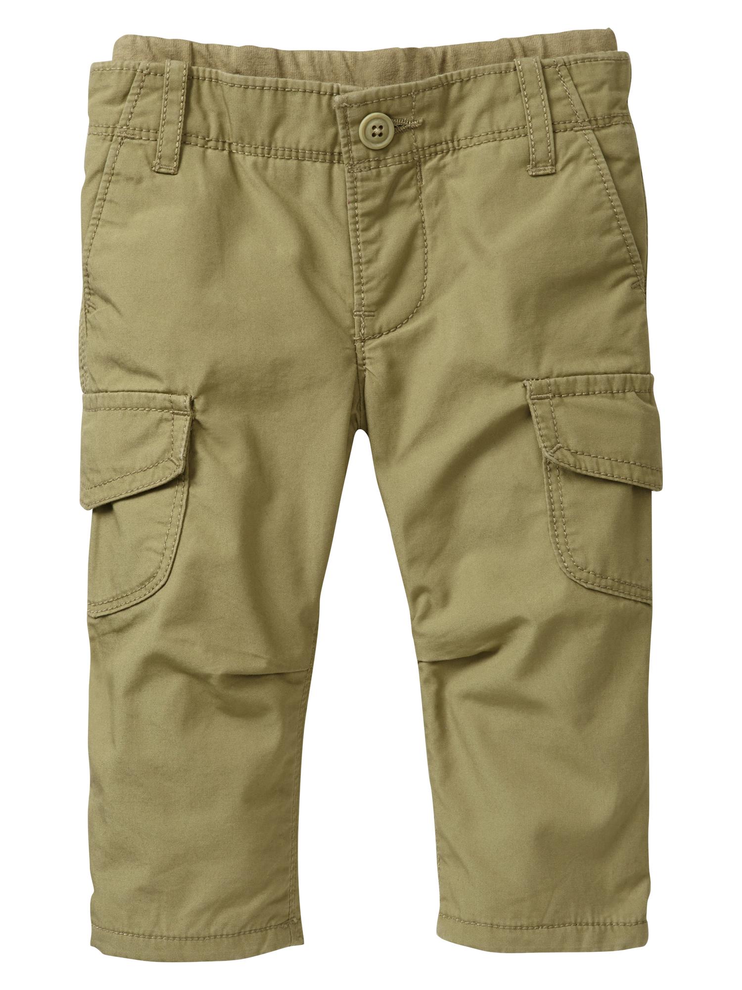 Lined Pull-On Cargo Pants