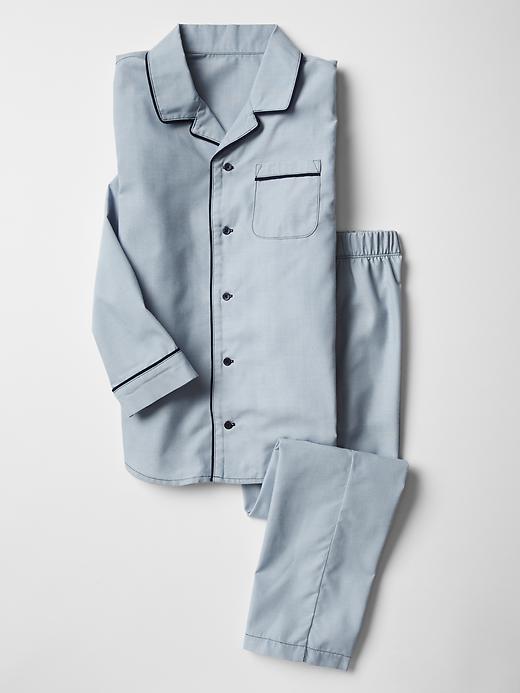 View large product image 1 of 1. Classic chambray PJ set