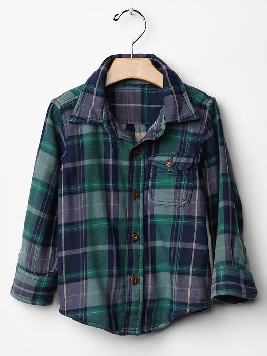 Image number 3 showing, Plaid double-weave shirt