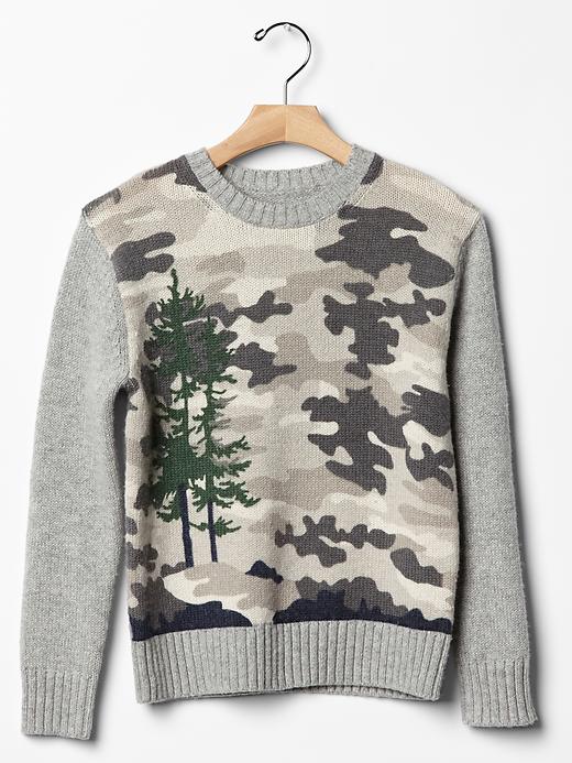 View large product image 1 of 1. JACK SPADE &hearts; GapKids camo tree sweater