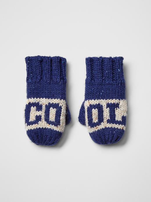 Image number 2 showing, Intarsia statement mittens