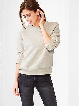 Gap quilted clearance sweatshirt