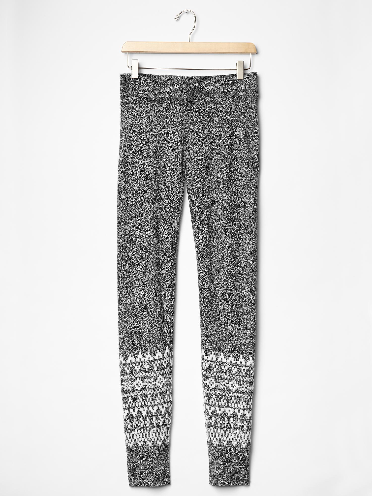 Knit leggings 1, fair isle nether garment, semi tropical