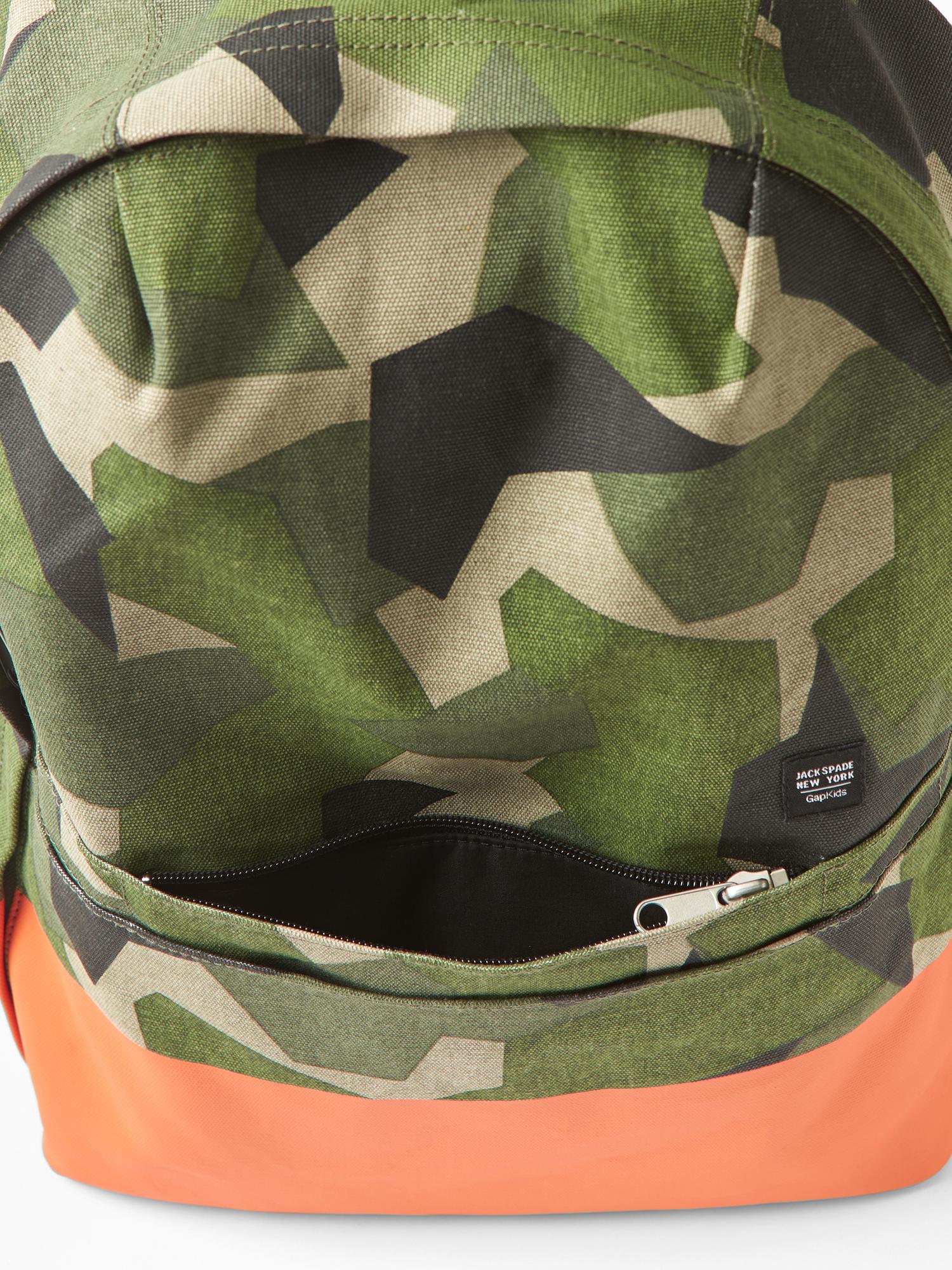 JACK SPADE GapKids camo backpack