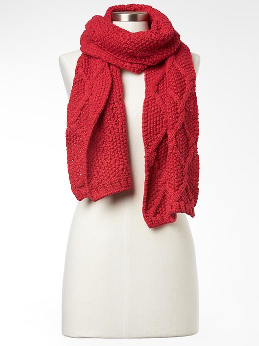 View large product image 1 of 1. Honeycomb scarf