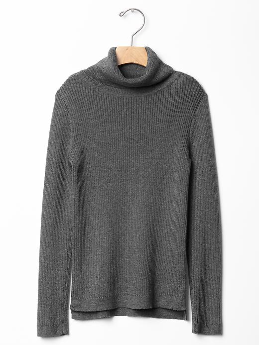 View large product image 1 of 1. Ribbed turtleneck sweater