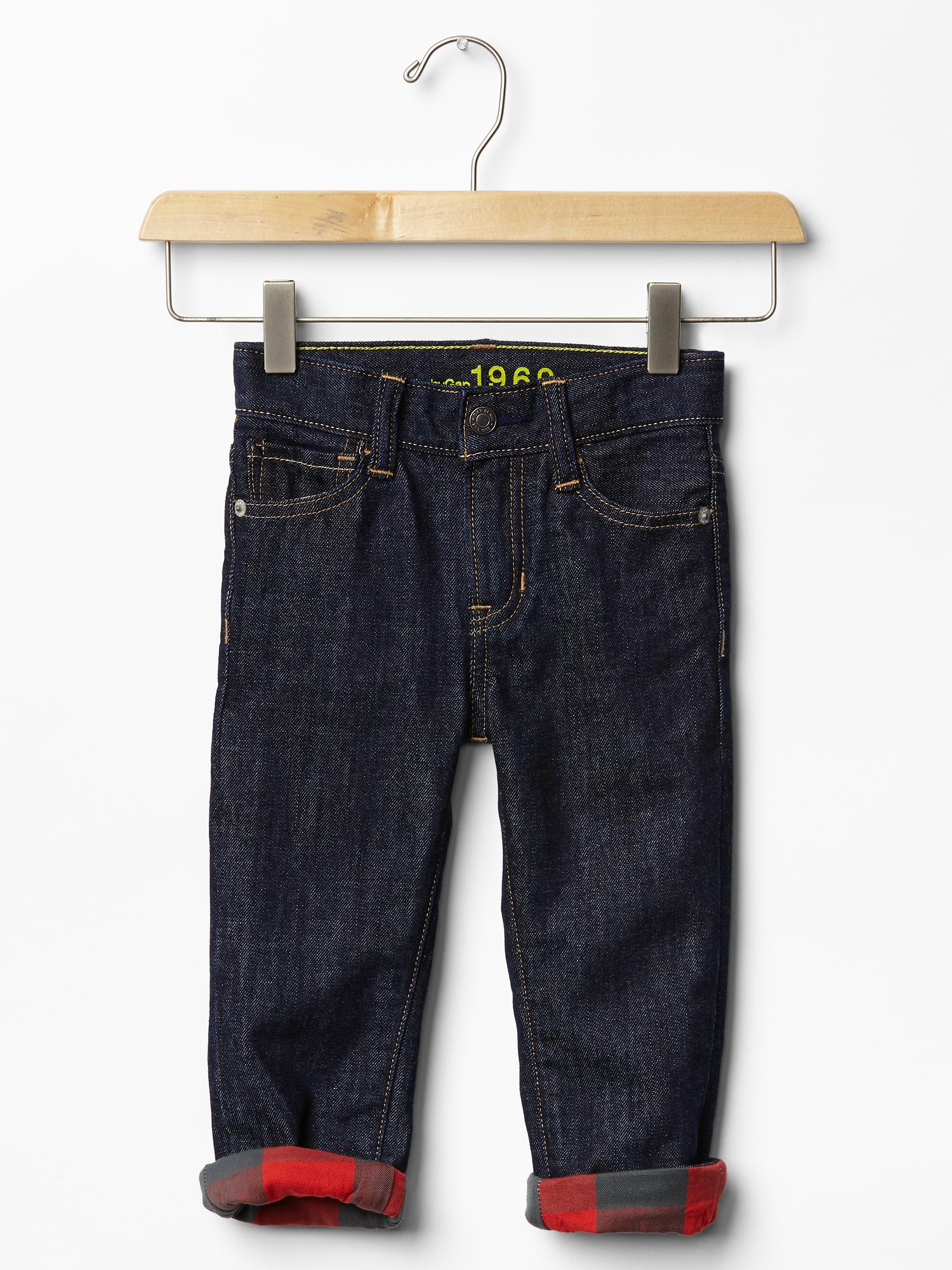 Gap flannel lined jeans shops