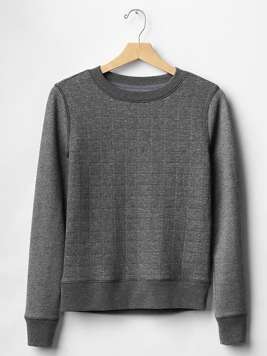 Quilted grid sweatshirt | Gap