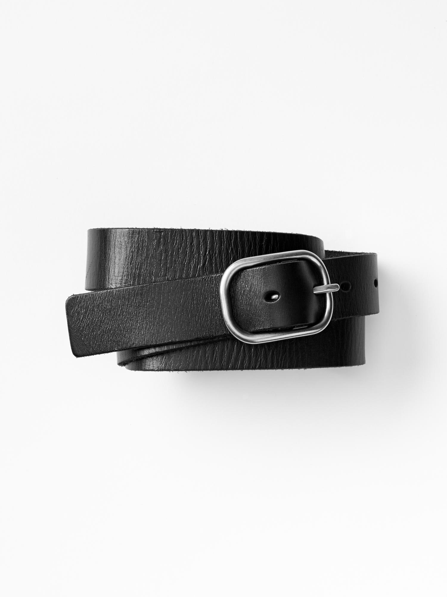 Gap basic outlet leather belt