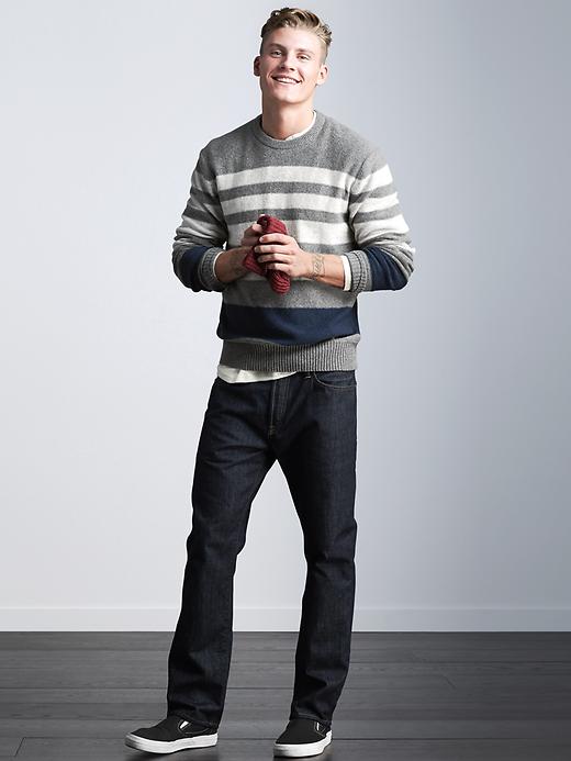 Image number 2 showing, Heathered waffle knit henley