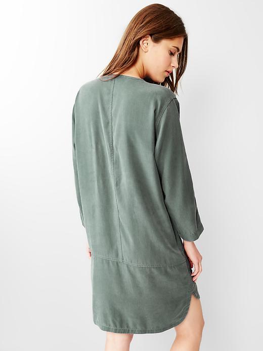 Image number 2 showing, TENCEL&#153 shirttail dress