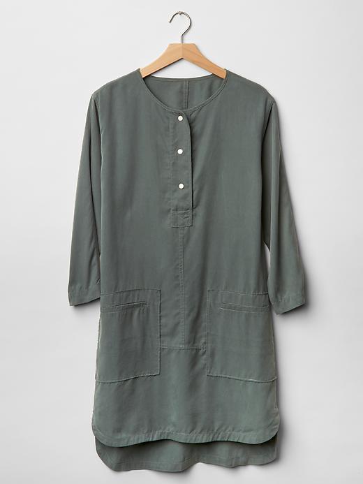Image number 6 showing, TENCEL&#153 shirttail dress