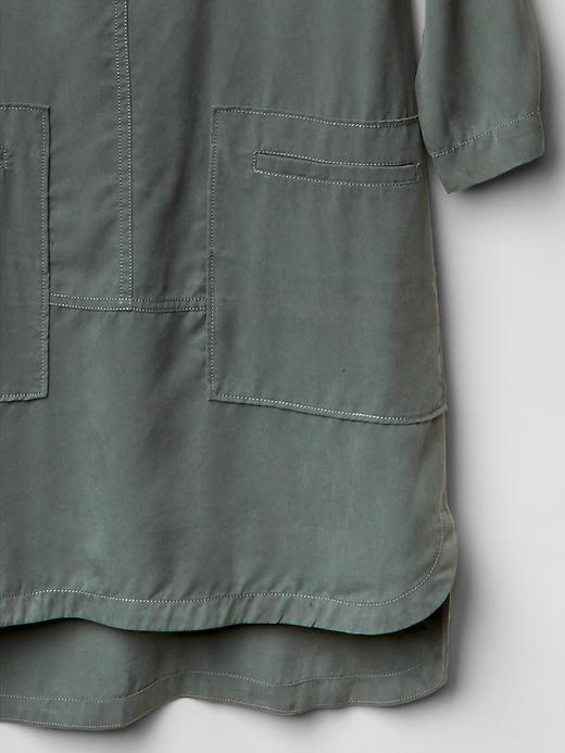 Image number 8 showing, TENCEL&#153 shirttail dress