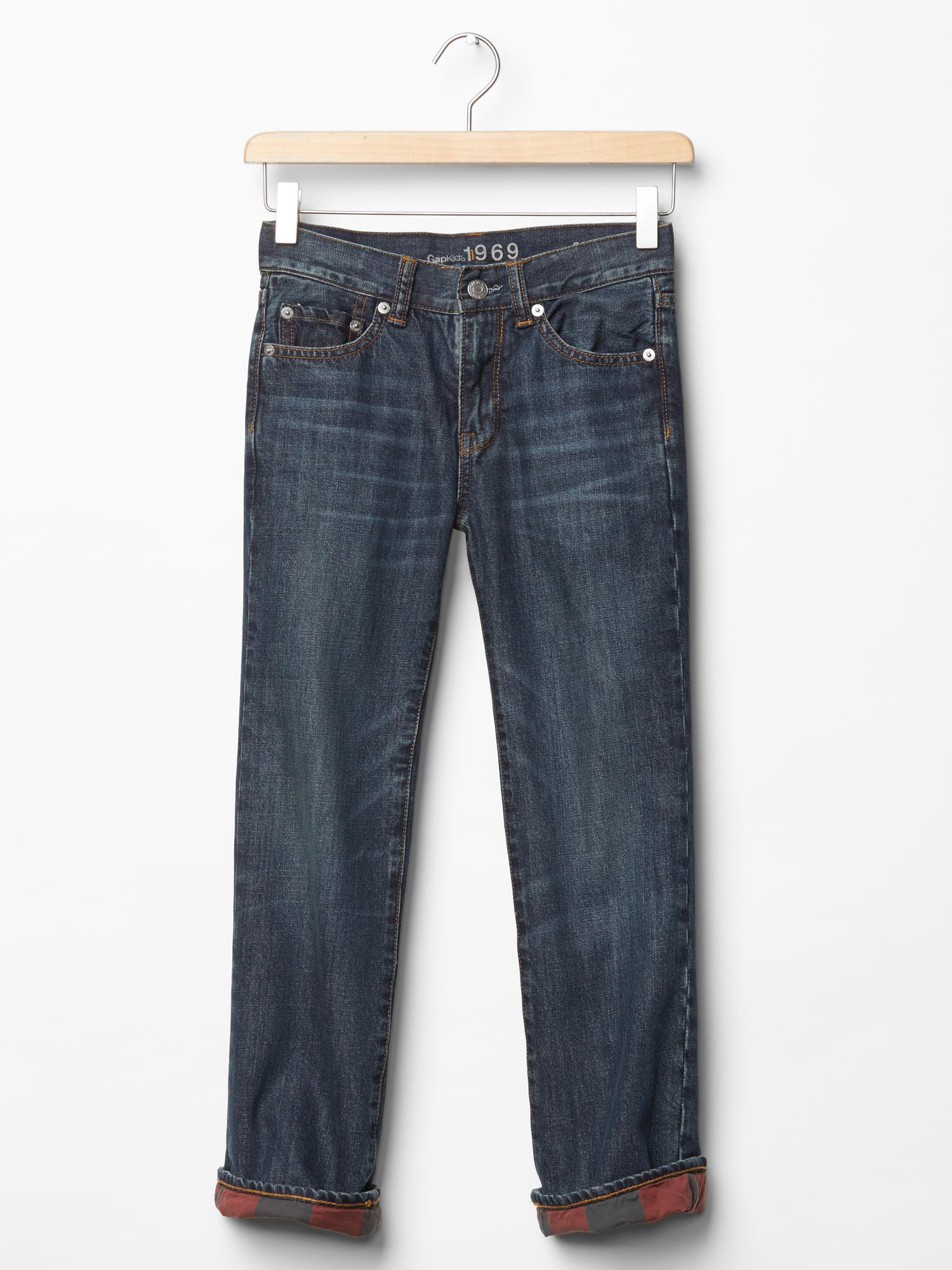 Gap flannel on sale lined jeans