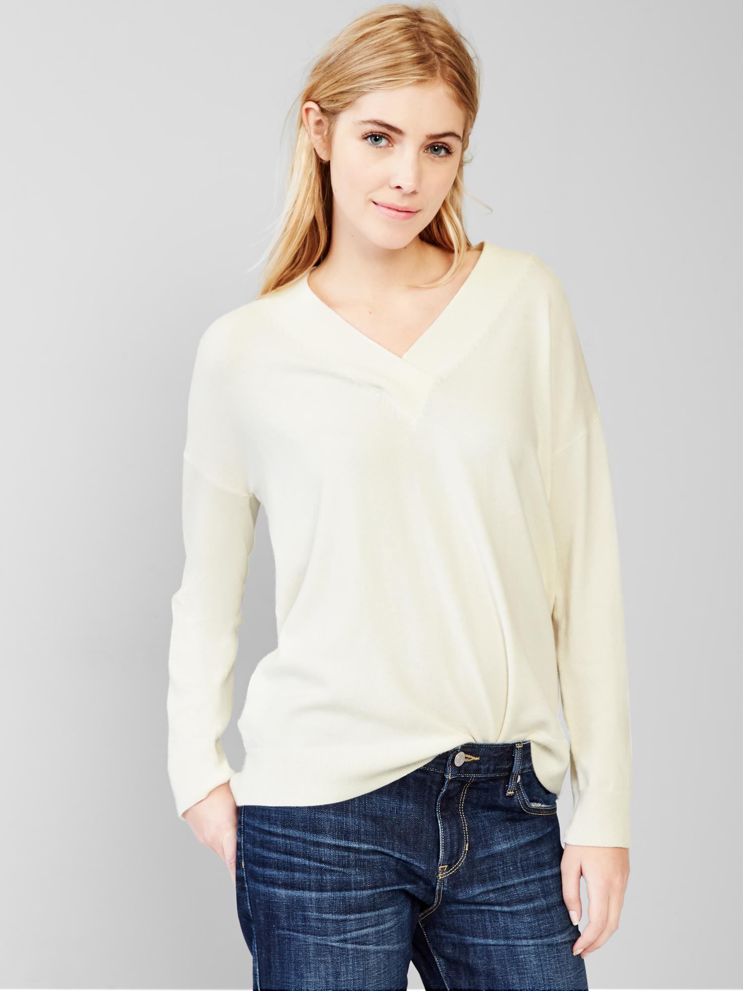 Gap v neck on sale sweater