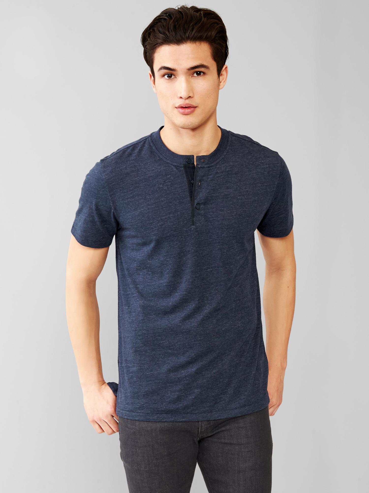 Tri-blend henley | Gap