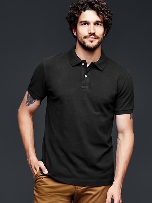 View large product image 1 of 1. Piqué polo