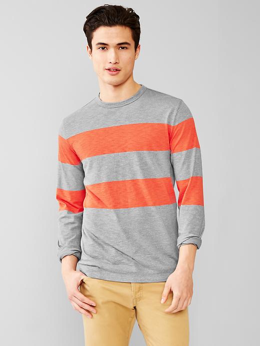 Image number 1 showing, Marled stripe t-shirt