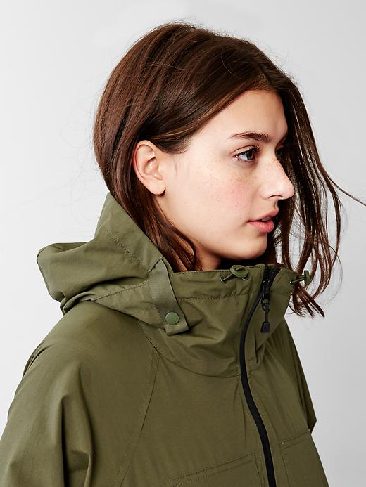 Image number 3 showing, Water-resistant hooded jacket