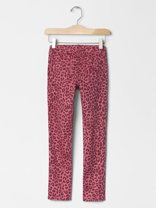 Image number 2 showing, Kids Leopard Super Skinny Jeans with Fantastiflex