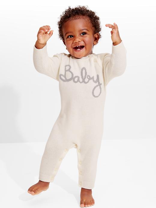 Image number 2 showing, Baby sweater one-piece