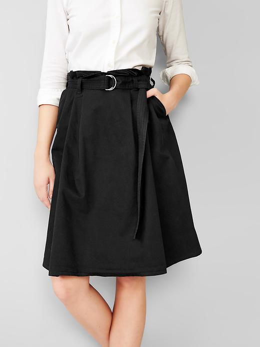 Image number 3 showing, Paperbag-waist skirt