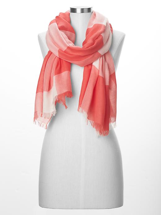 View large product image 1 of 1. Large gingham scarf