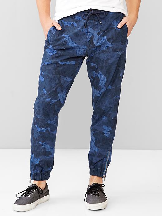 Image number 1 showing, Urban Active camo print joggers