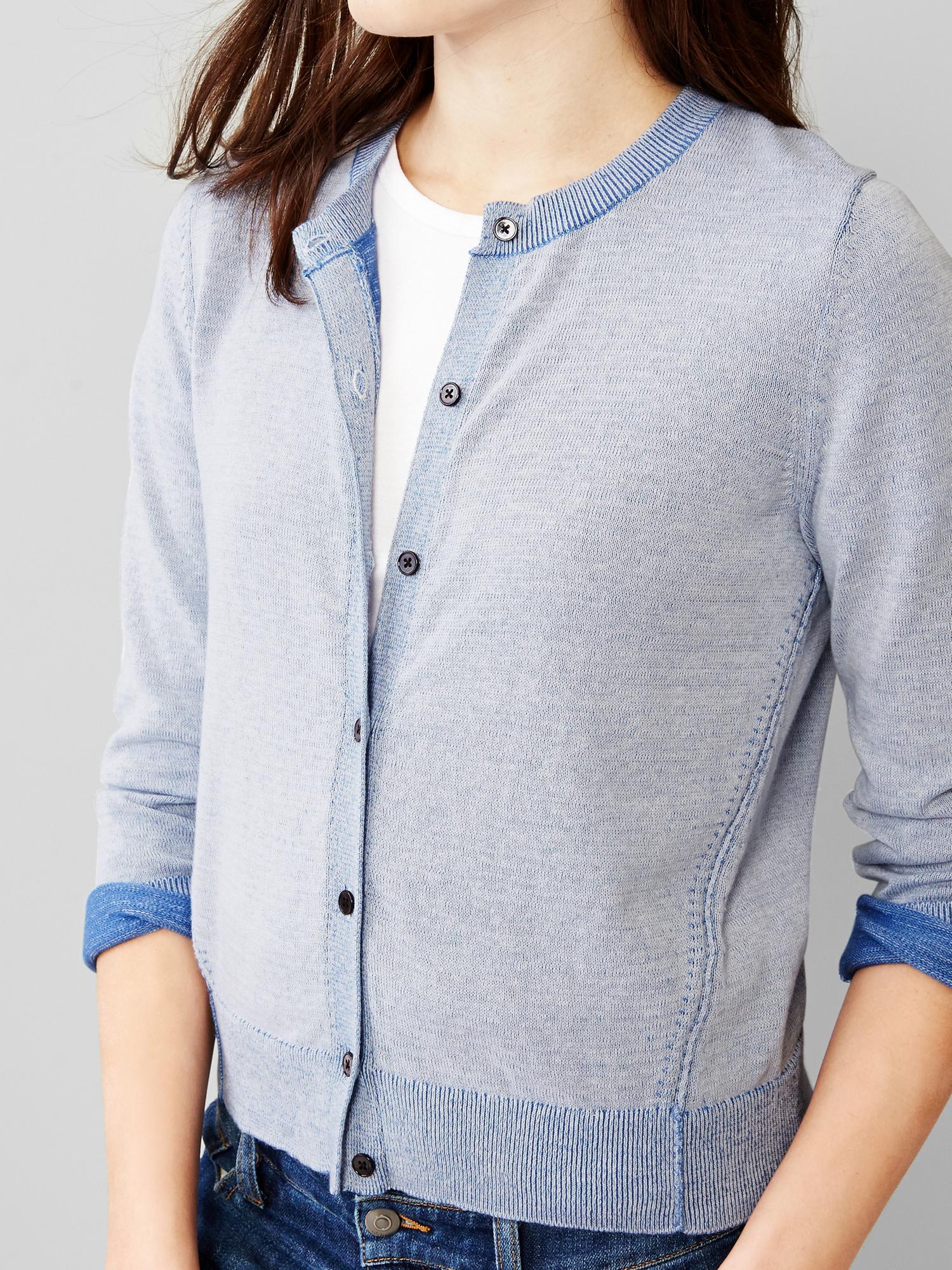 Faded crew cardigan | Gap