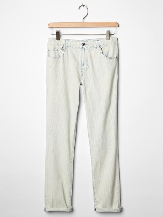 Image number 6 showing, 1969 railroad stripe girlfriend jeans