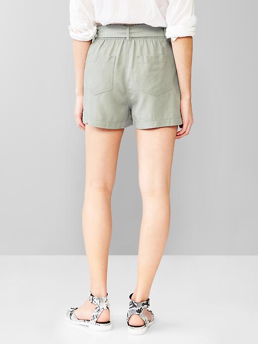TENCEL™ paperbag-waist shorts | Gap