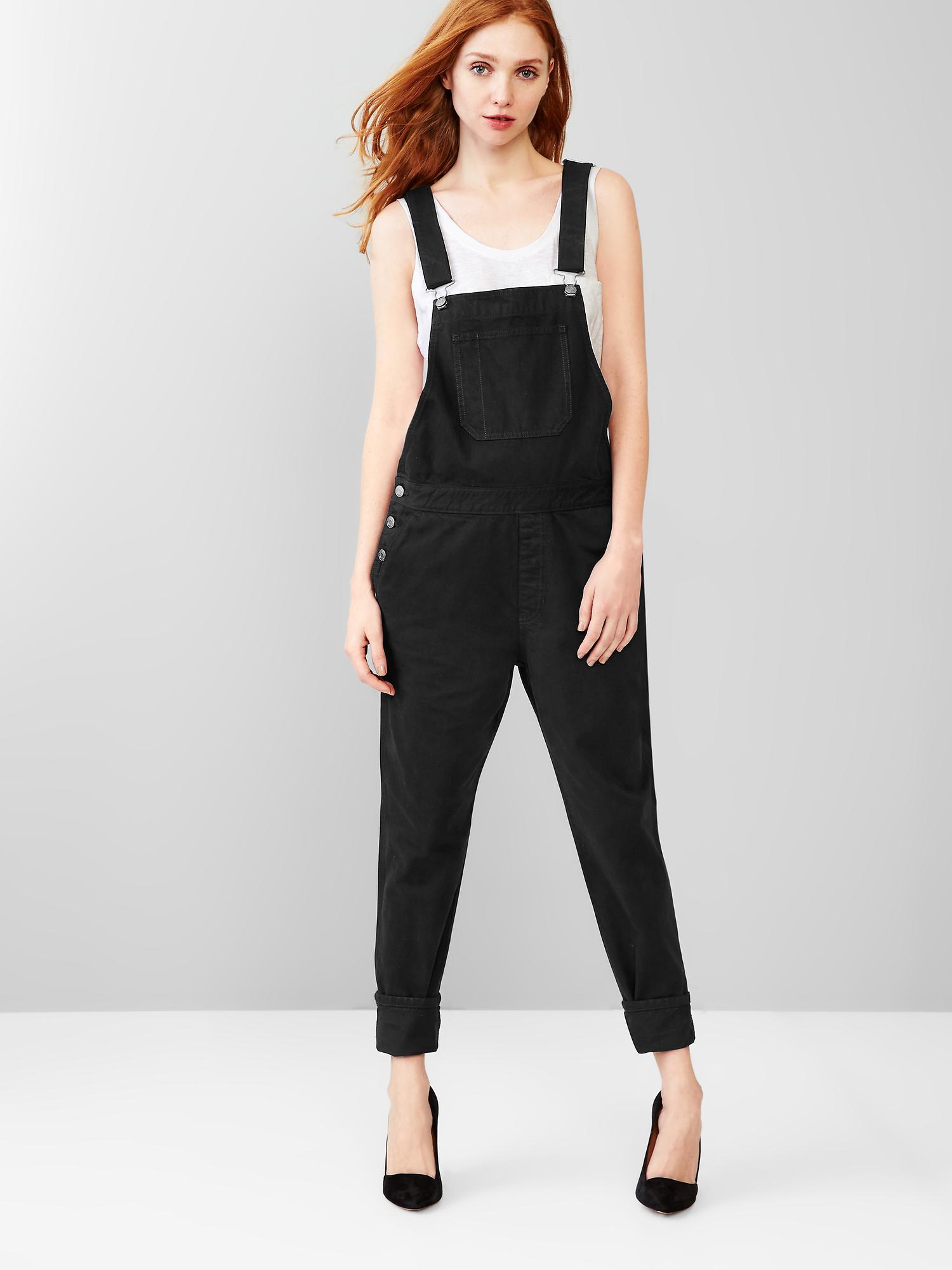 Relaxed denim deals overalls gap