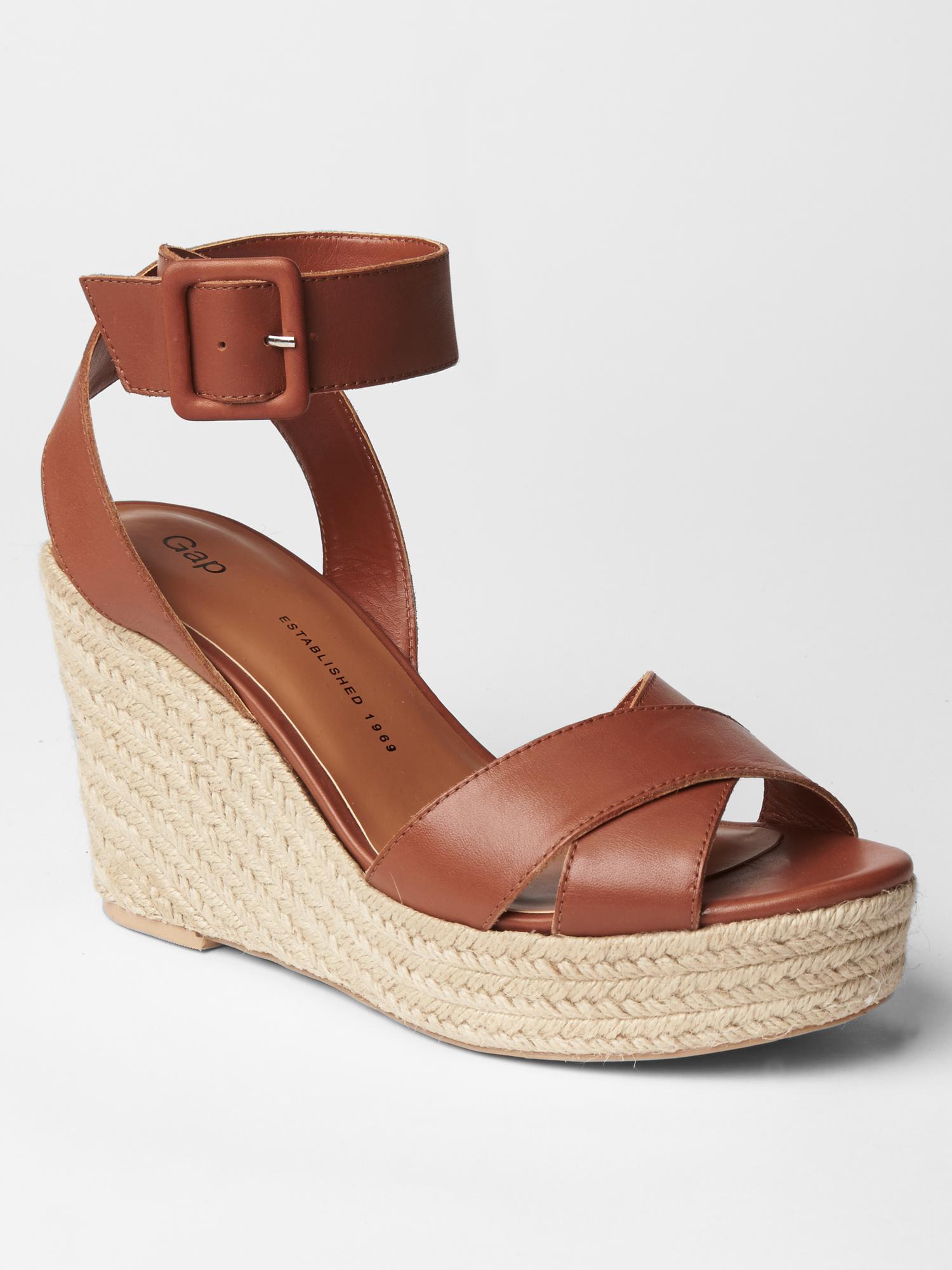 Gap leather deals espadrilles