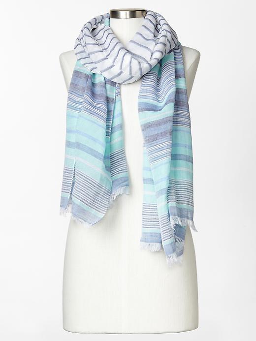 View large product image 1 of 1. Beach stripe scarf