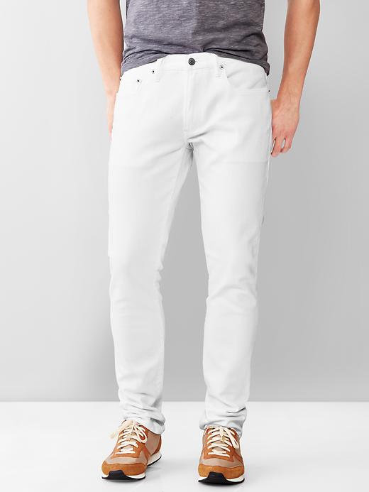 Image number 1 showing, 1969 skinny fit jeans (stone white wash)