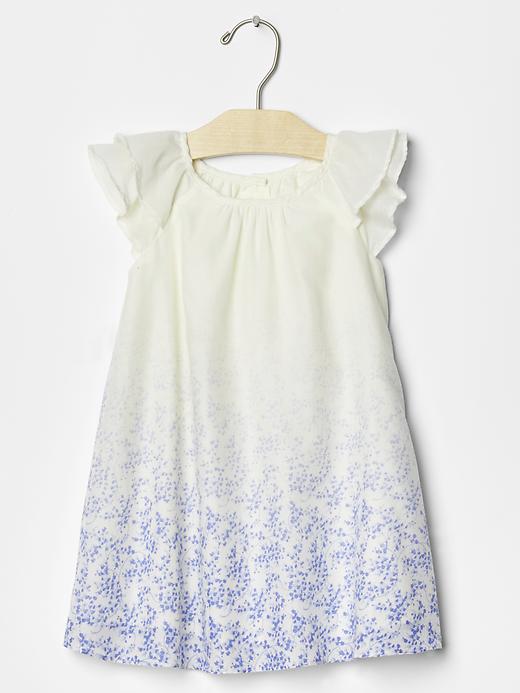 Image number 1 showing, Floral ombre flutter dress