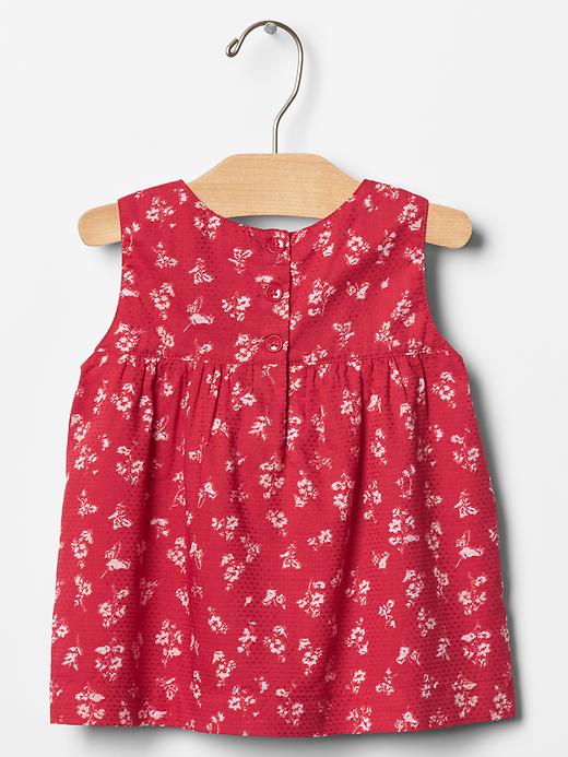 Image number 2 showing, Floral dobby top