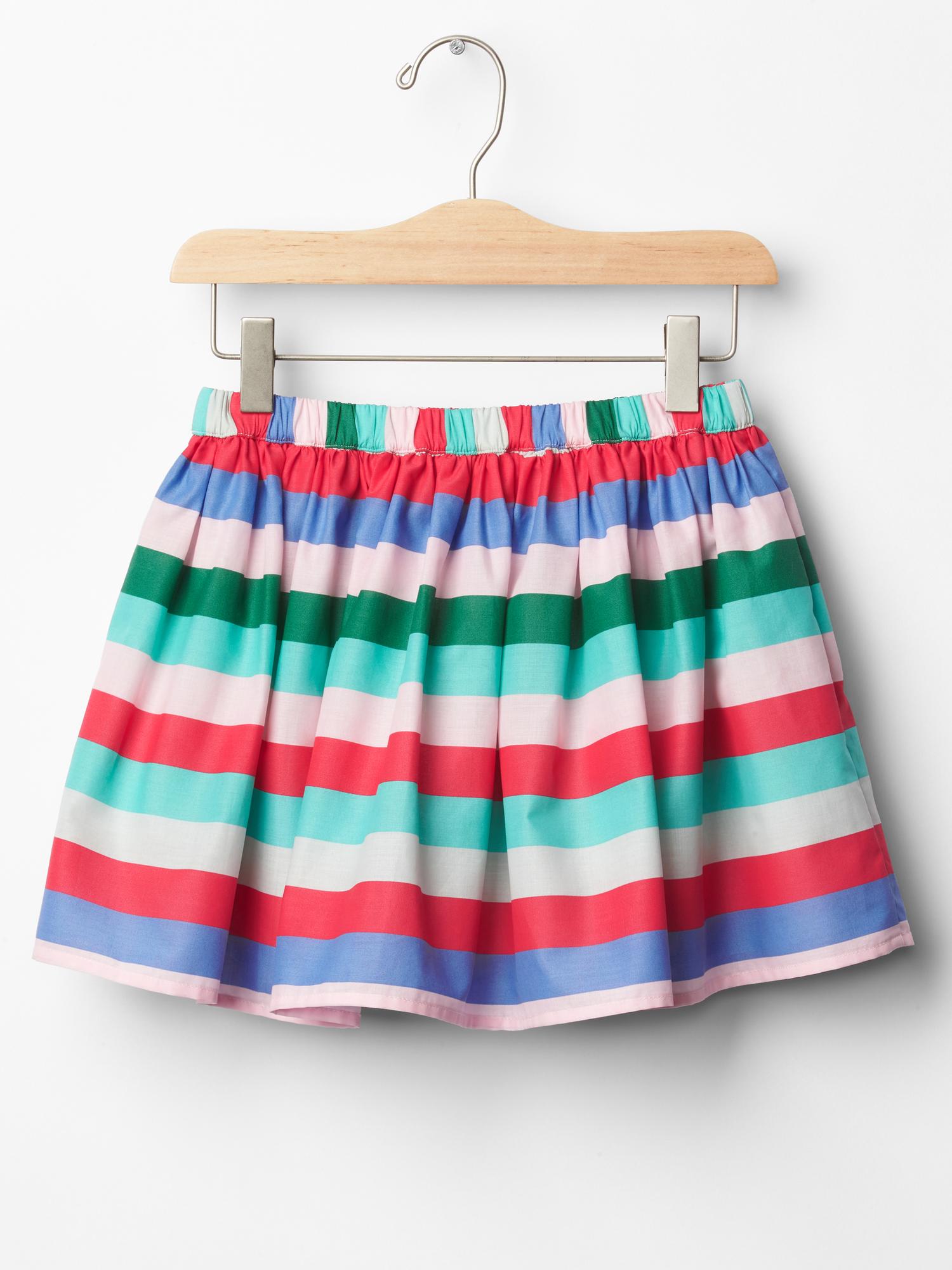 Stripe Circle Skirt 