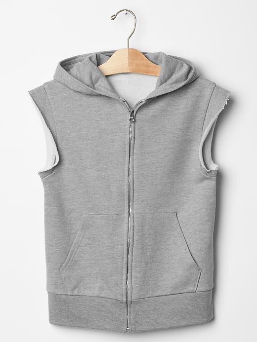 Image number 3 showing, Sleeveless hoodie vest