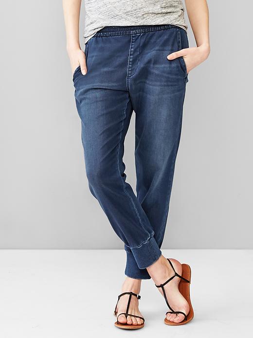 Gap Women 1969 Sateen Denim Jogger Pants | Shop Your Way: Online ...