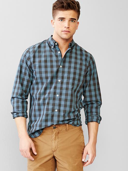 Lived-in summer gingham shirt | Gap