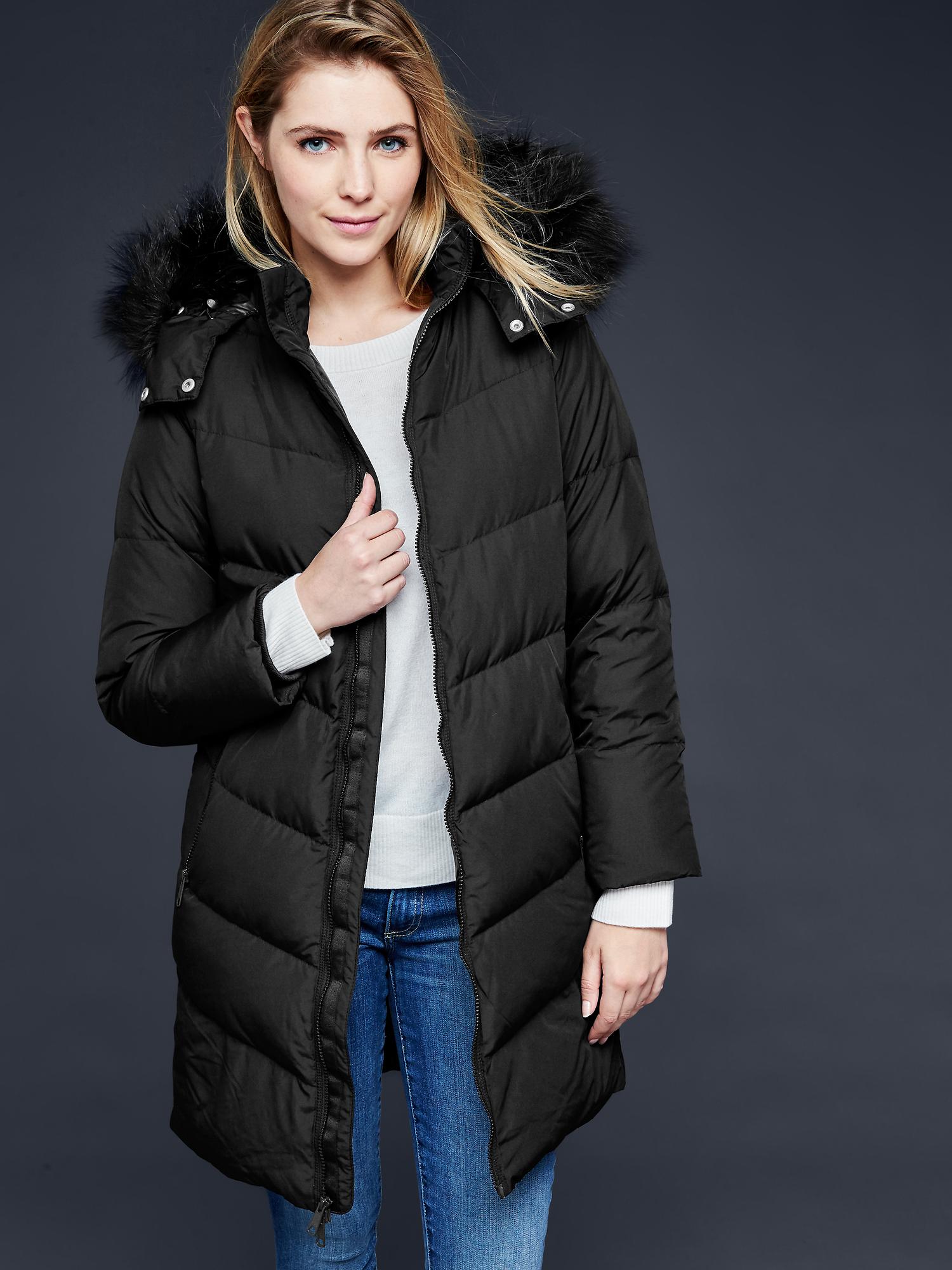 Gap elongated down puffer on sale jacket