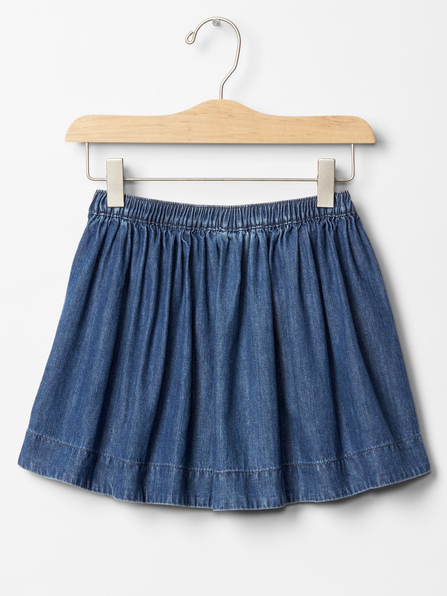 1969 chambray circle skirt