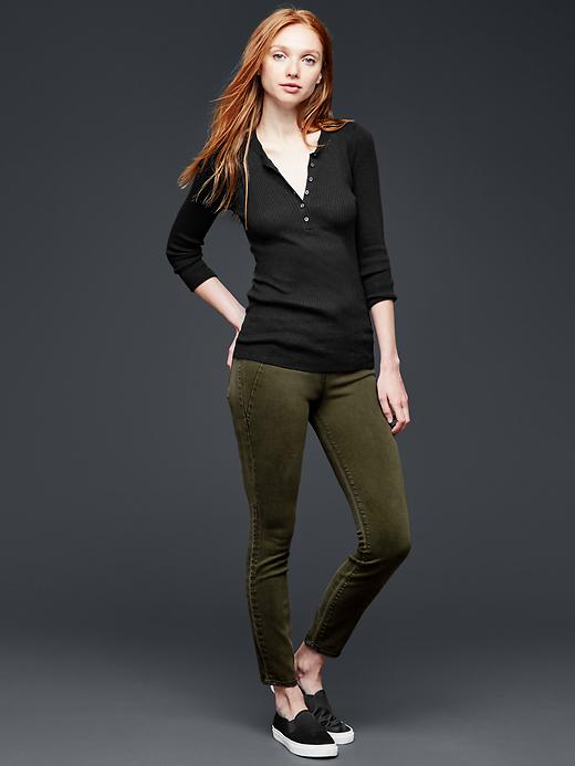 Image number 5 showing, 1969 resolution pull-on seamed legging jeans