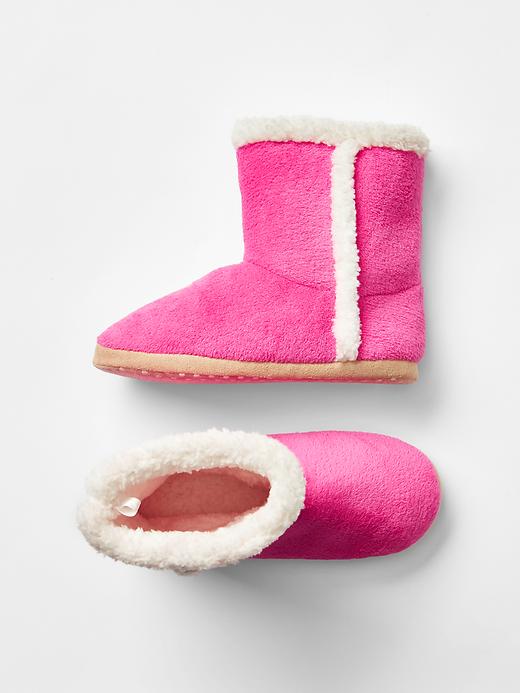 Cozy sherpa slipper boots | Gap