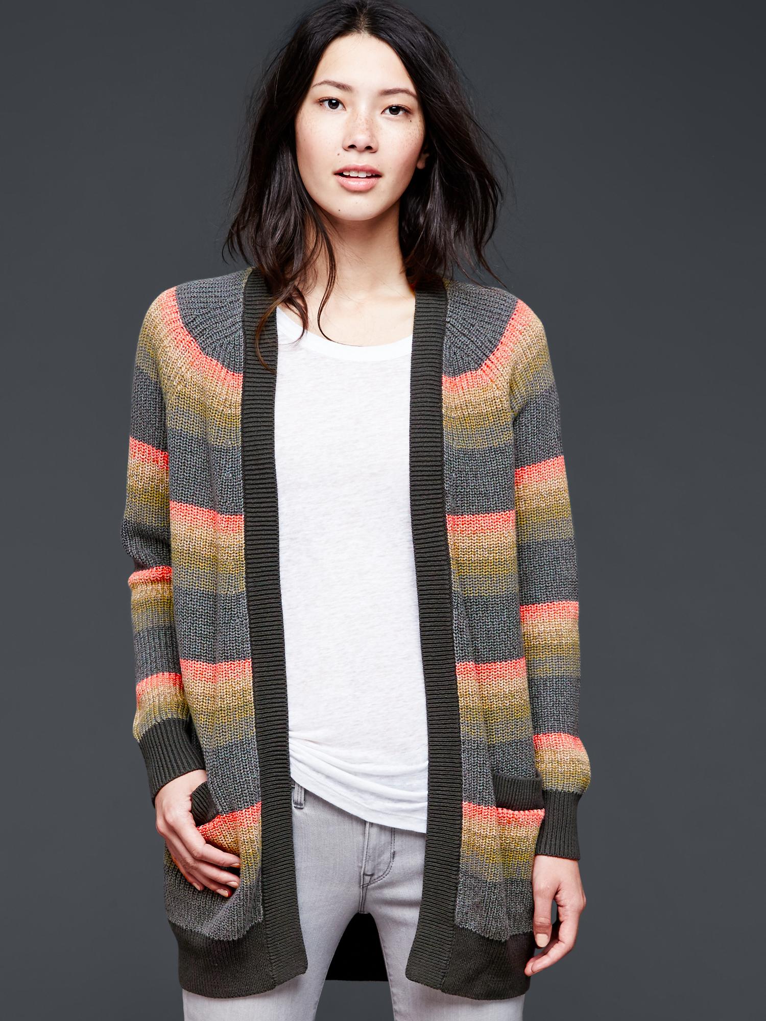 Gap deals striped cardigan