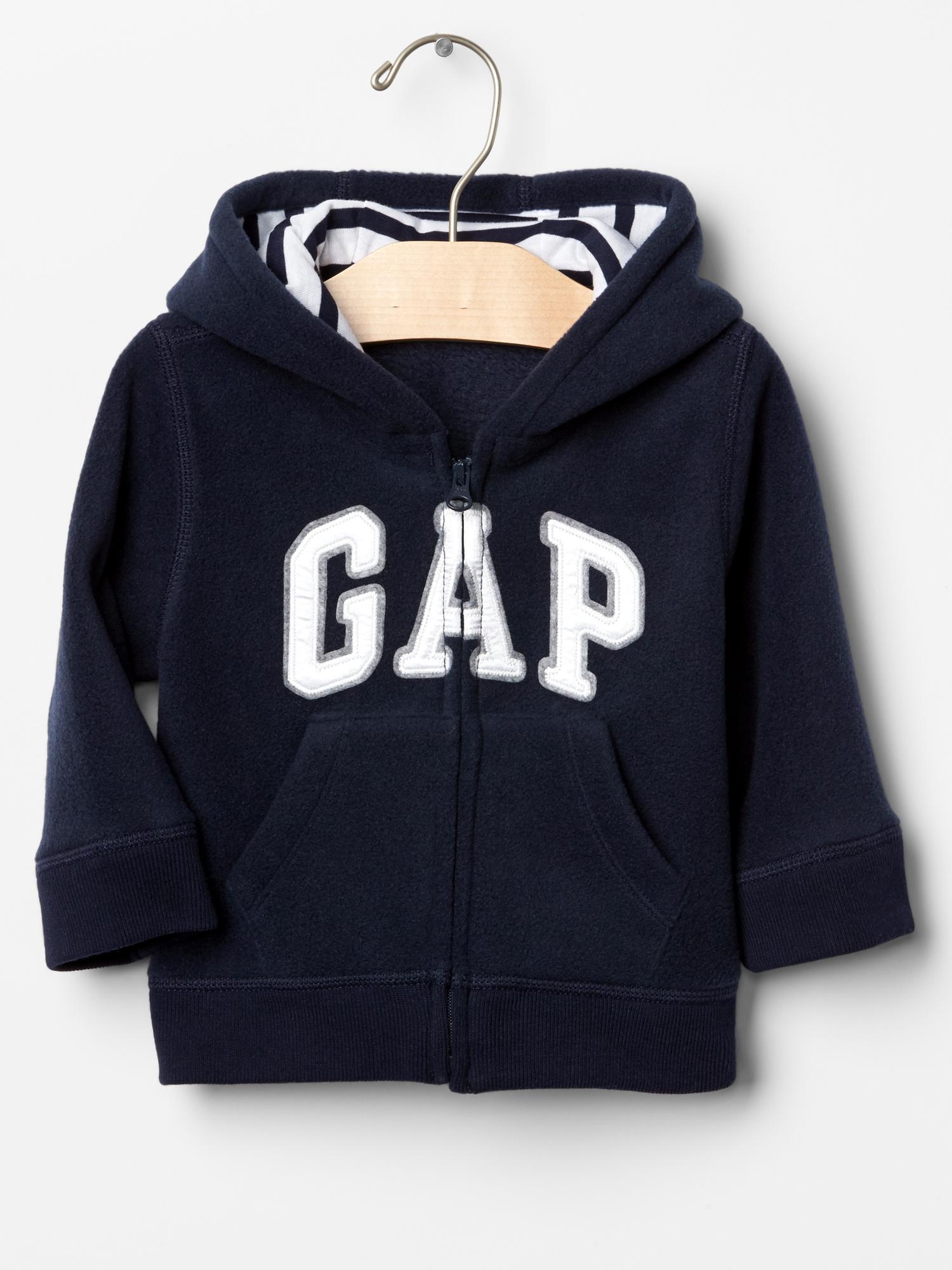 Fleece logo zip hoodie | Gap