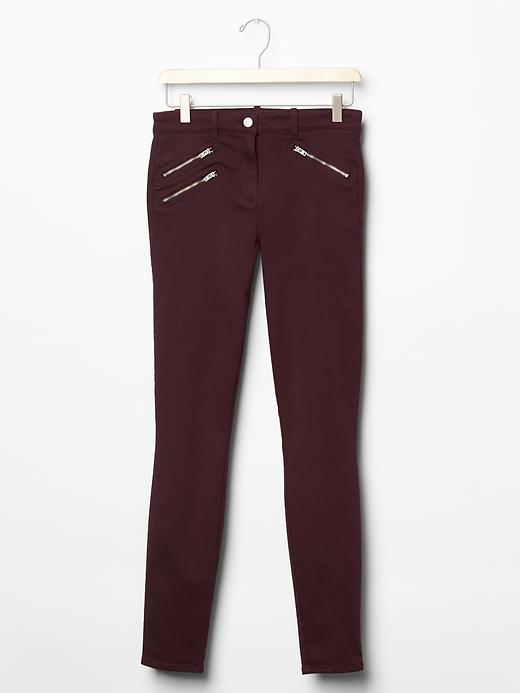 Image number 6 showing, Modern stretch zip skinny legging pants