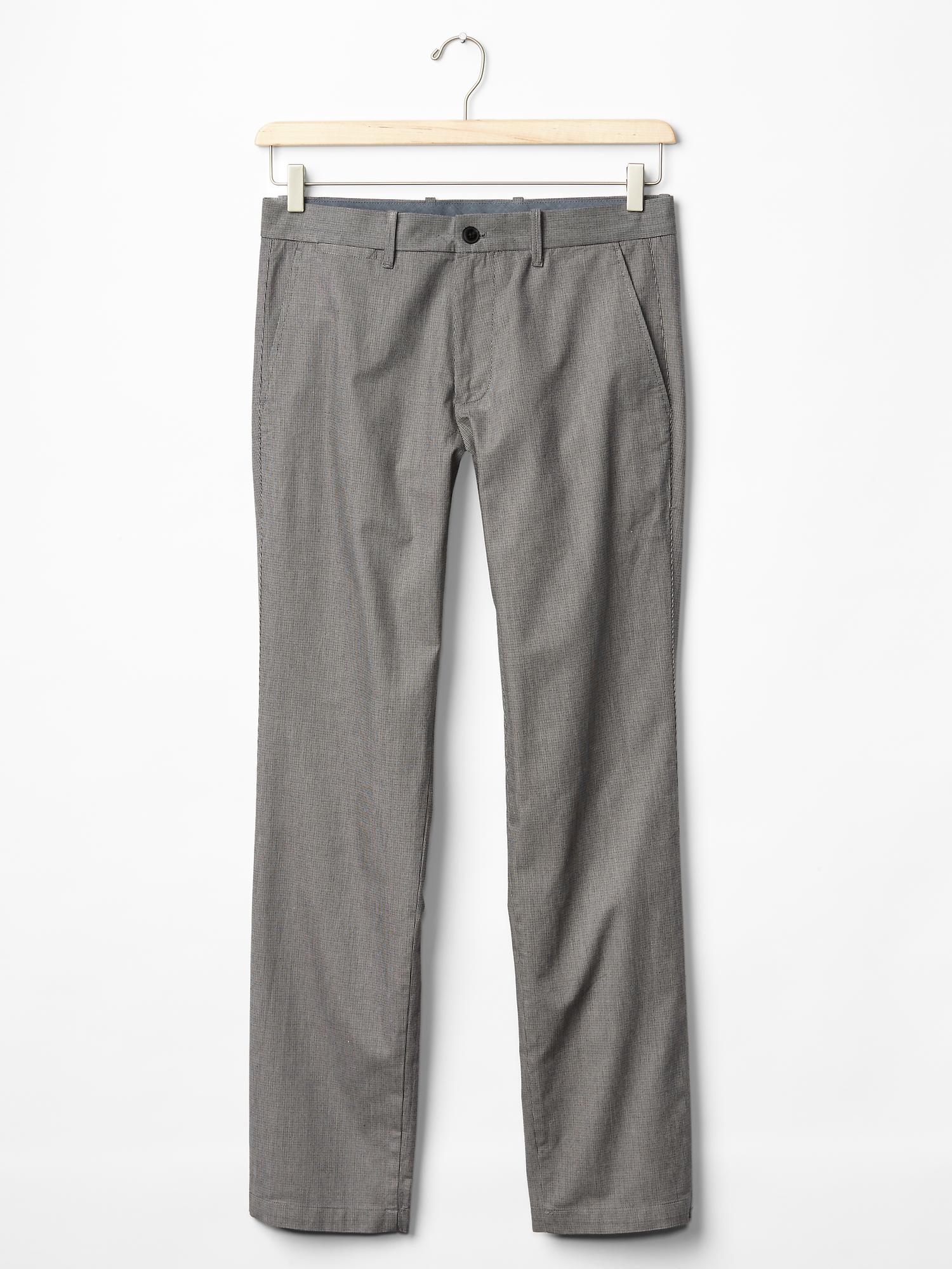 Brushed-twill pants (slim fit)