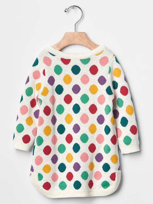 Image number 2 showing, Multi-dot sweater dress